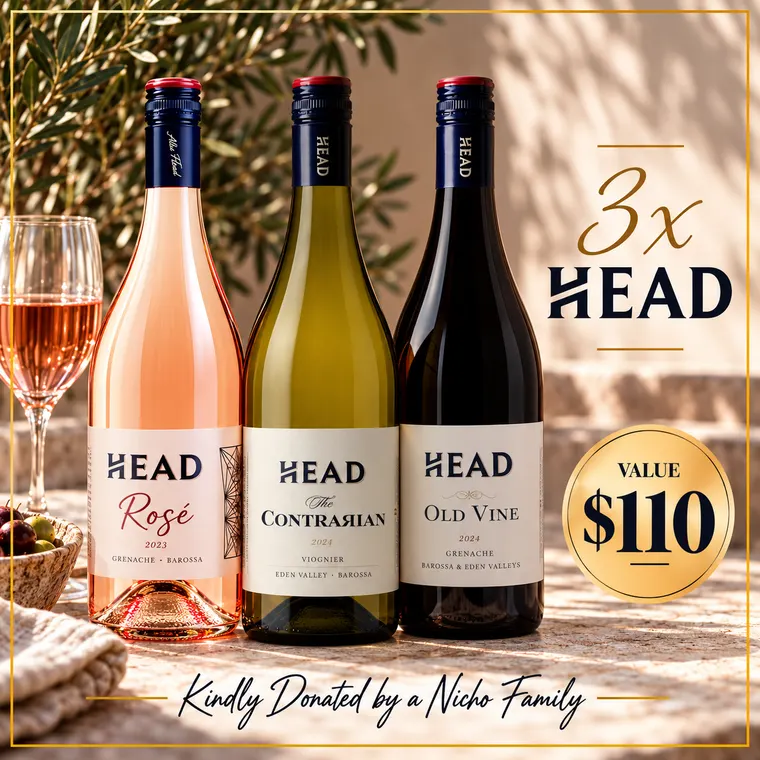 The Ruggles and Rahmani family, 3 pack of Head Wines