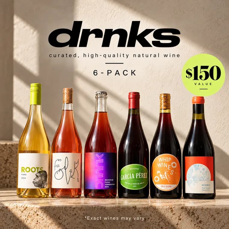 DRNKS, 6 pack of assorted wines