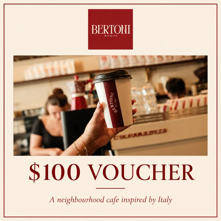 Bertoni Cafe, $100 voucher