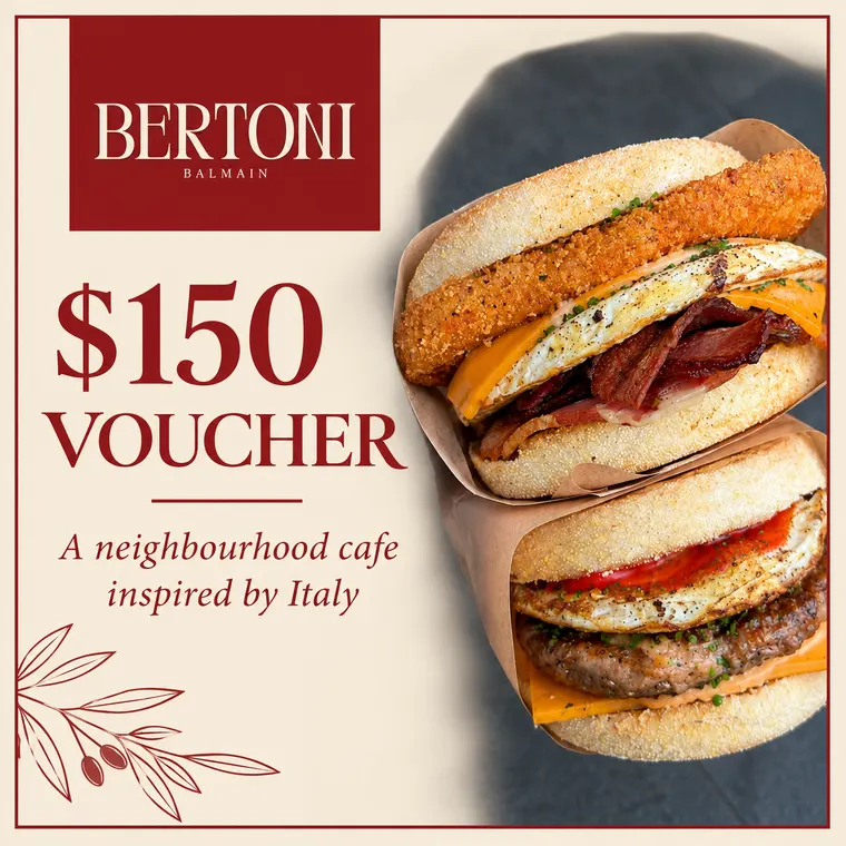 Bertoni Cafe, $150 voucher