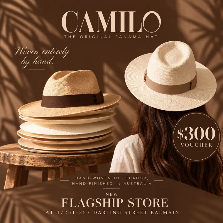 Camilo Hats, $300 voucher for hand woven Panama hats