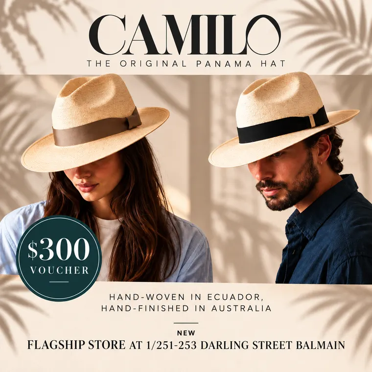Camilo Hats, $300 voucher for hand woven Panama hats