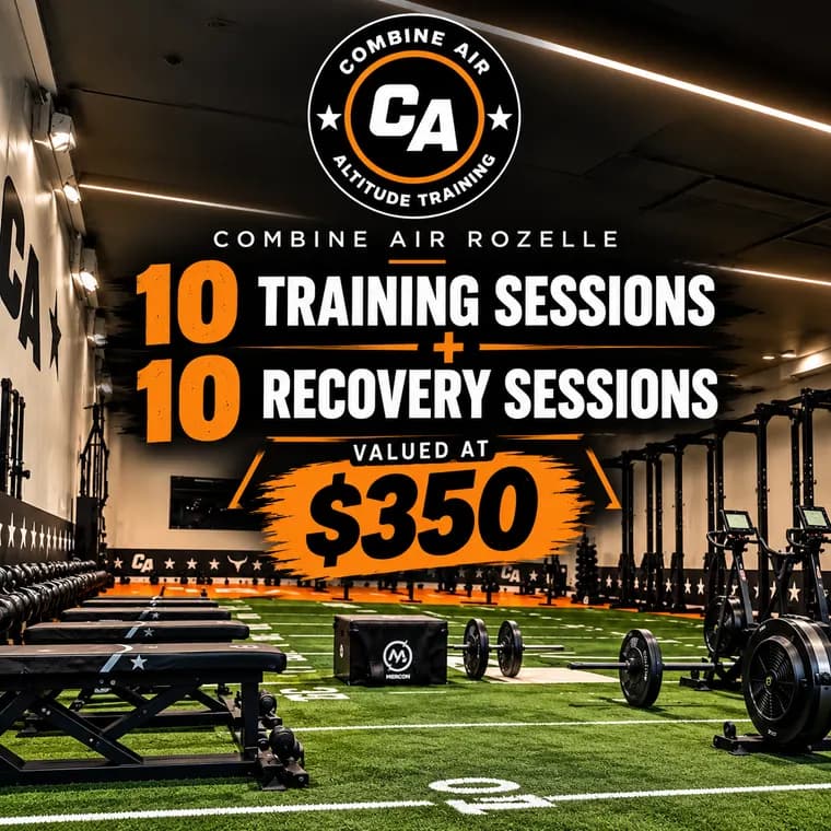 Combine Air, 10 training sessions and 10 recovery sessions
