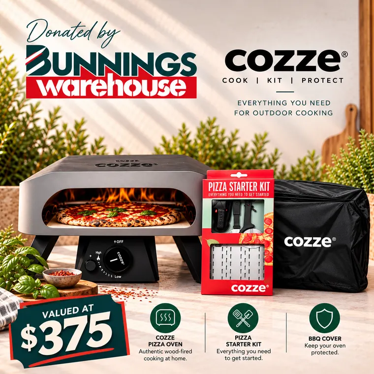 Bunnings Rozelle, Cozze pizza oven, starter kit and cover