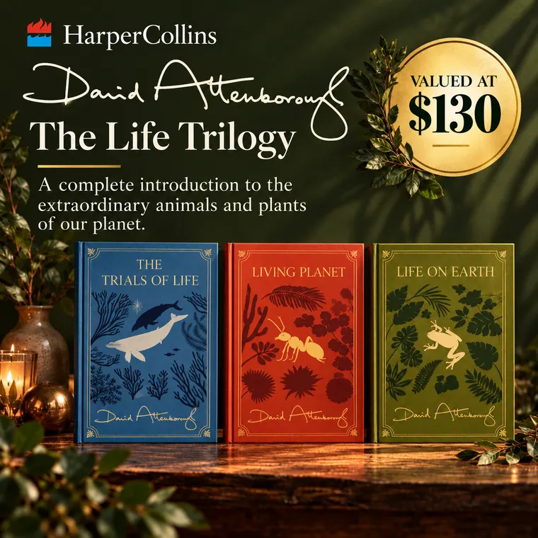 HarperCollins, David Attenborough, The Life Trilogy boxset