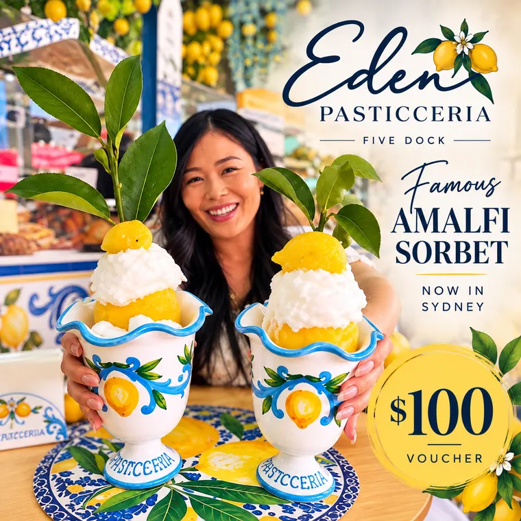 Eden Pasticceria Five Dock, $100 voucher