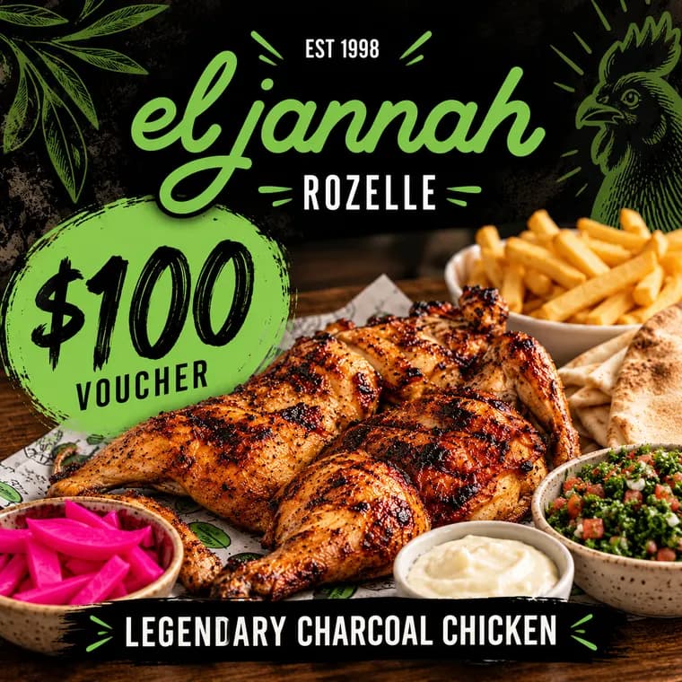 El Jannah, $100 voucher
