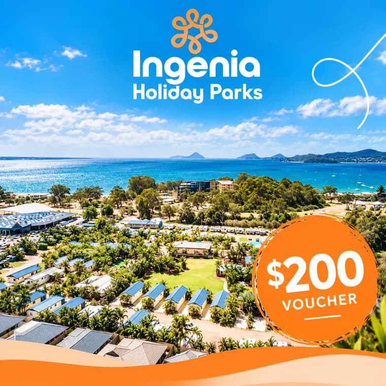 Ingenia Holiday Parks, $200 voucher