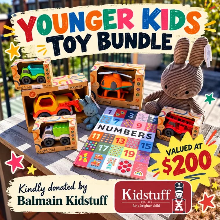 Kidstuff Balmain, Younger kids toy bundle