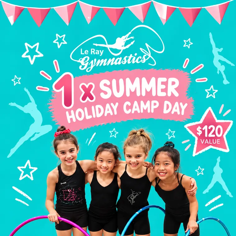 Le Ray Gymnastics, 1 day holiday camp voucher