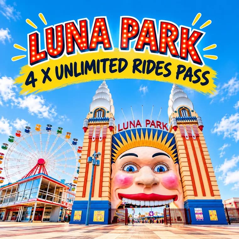 Luna Park, Unlimited rides pass for 4 people