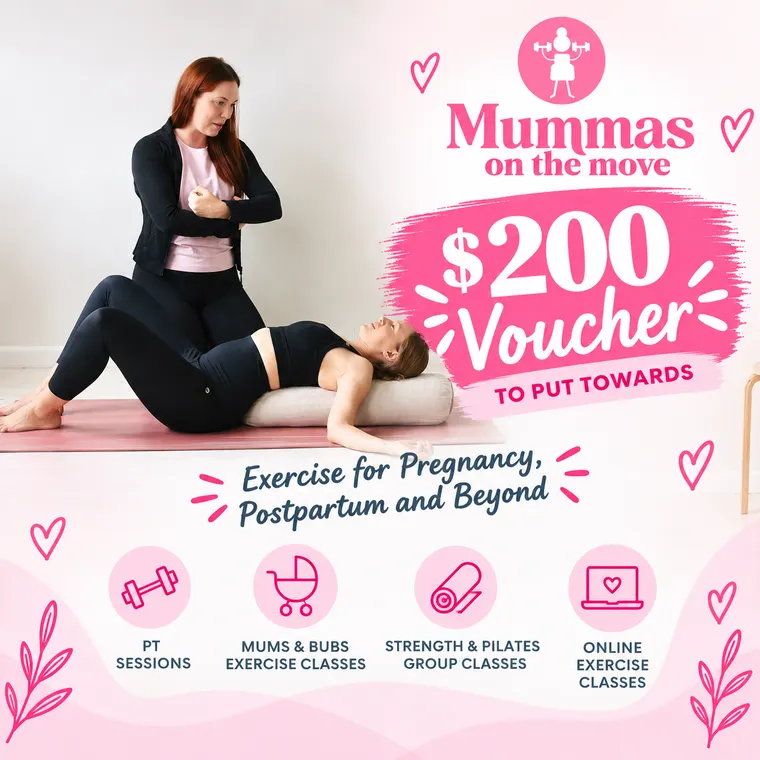 Mummas On The Move, PT and group exercise classes, $200 voucher