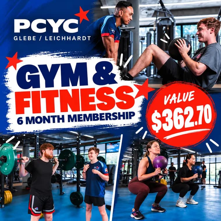 PCYC Glebe-Leichhardt, 6 month gym membership