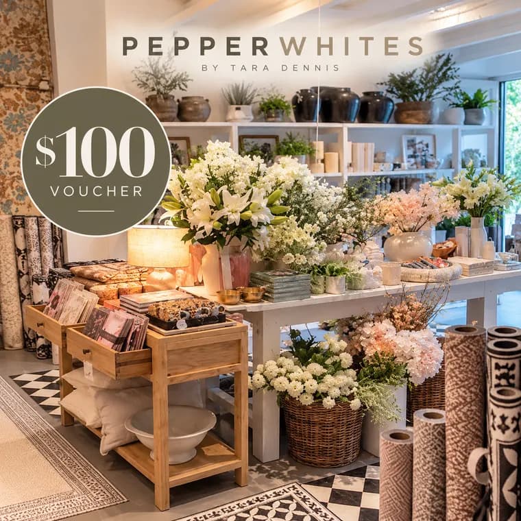 Pepperwhites Balmain, $100 voucher
