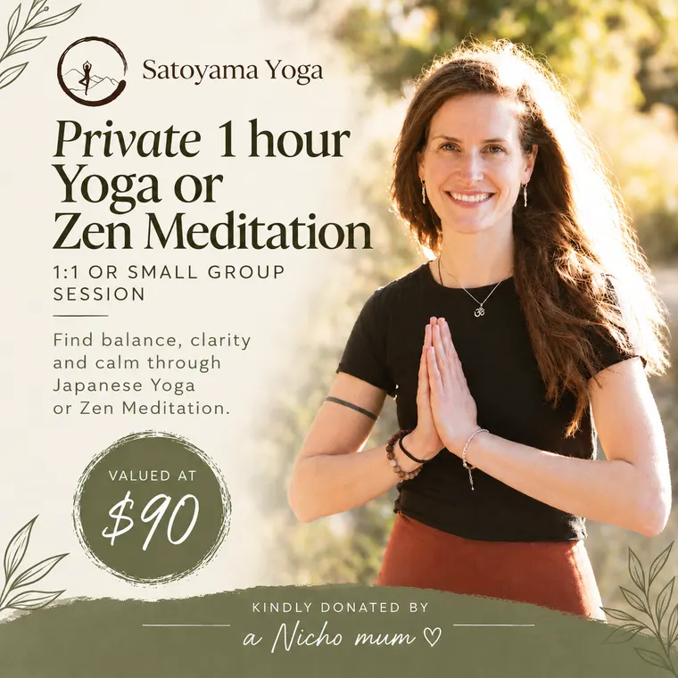 Satoyama Yoga, Private 1:1 or small group yoga or meditation session