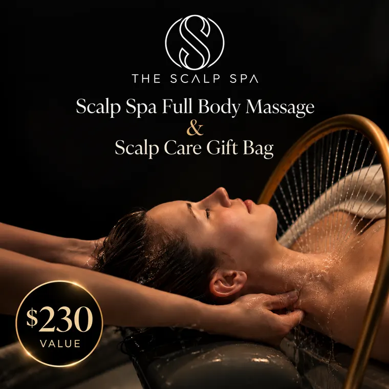 Scalp Spa, Full body massage and a scalp care gift bag