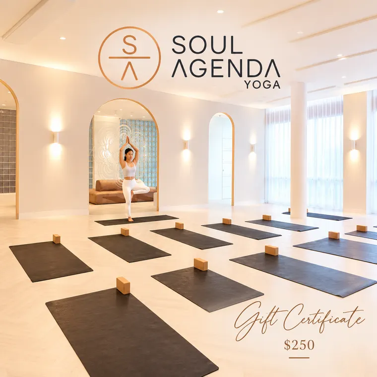 Soul Agenda, Yoga and pilates gift certificate