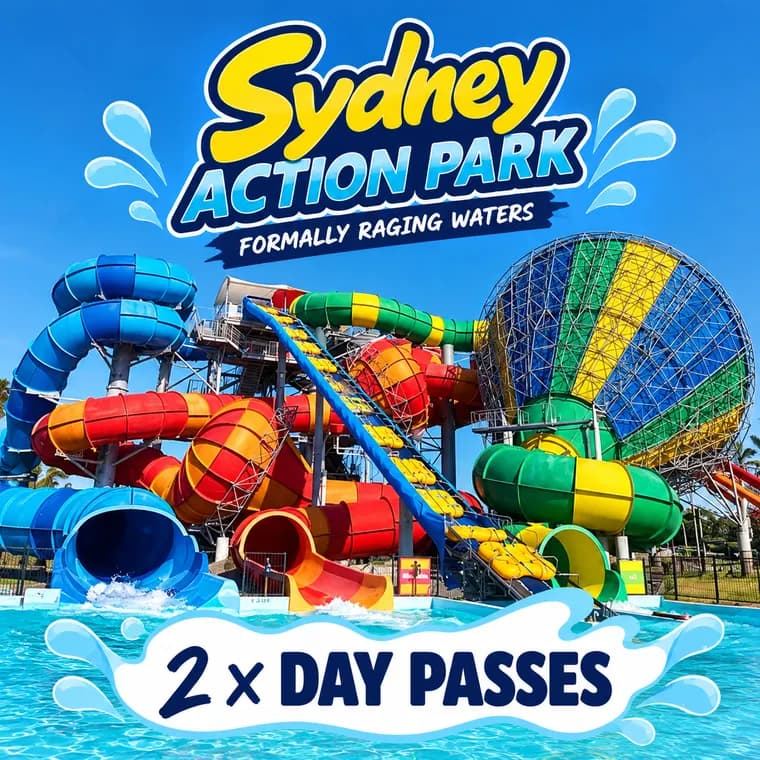 Sydney Action Park, formerly Raging Waters, 2 day passes