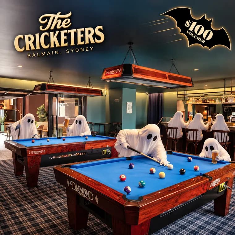 The Cricketers Balmain, $100 voucher