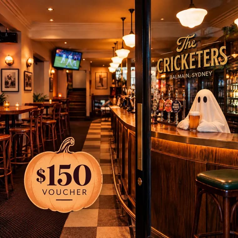 The Cricketers Balmain, $150 voucher