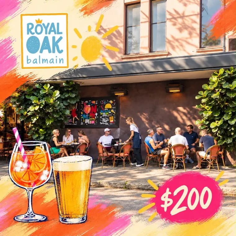 The Royal Oak, $200 voucher