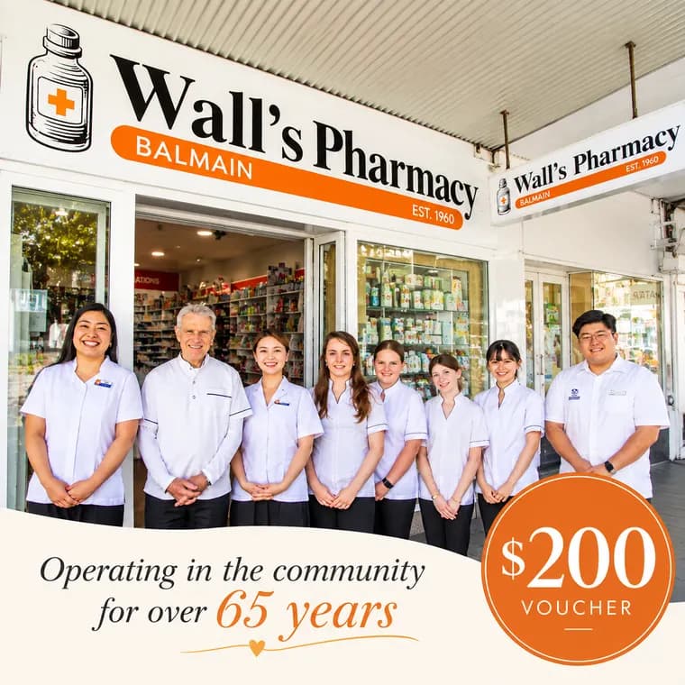 Walls Pharmacy, $200 voucher