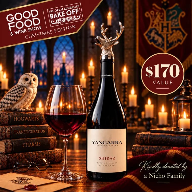 Vin Culture, Wine hamper with a shiraz, a pourer and 2 Good Food and Wine Show tickets